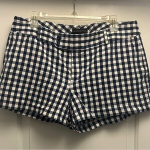Banana Republic Blue and White High Waist Shorts